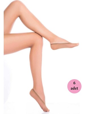 Dore 6 Adet Microfiber Suba Kadın Babet Çorap Ten 57