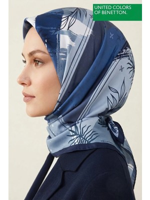 United Colors Of Benetton Sıena Desenli Eşarp -1002-90*90