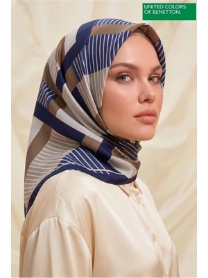 United Colors Of Benetton Sıena Desenli Eşarp -1008-90*90