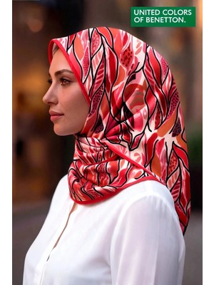 United Colors Of Benetton Sıena Desenli Eşarp -1038-90*90