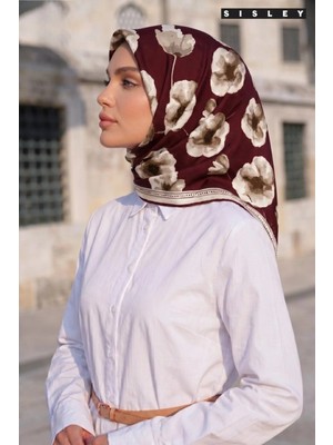 Sisley Ipek Saten EŞARP-2037-90*90