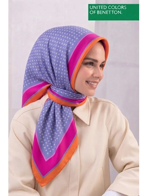 United Colors Of Benetton Sıena Desenli Eşarp -1001-90*90