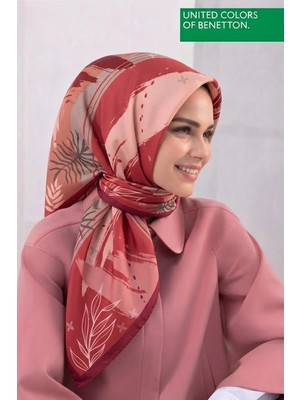 United Colors Of Benetton Sıena Desenli Eşarp -1002-90*90