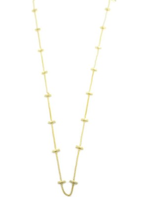 Mudanis Çubuk Kolye - 45CM - Altın