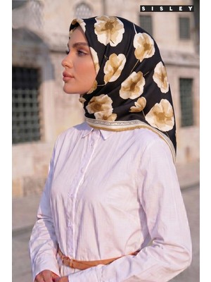 Sisley Ipek Saten EŞARP-2037-90*90