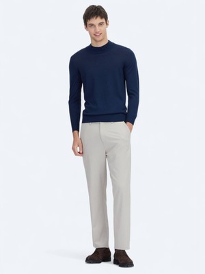 Bej Dokuma Jogging Fit Çevre Dostu Casual Pantolon