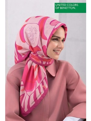 United Colors Of Benetton Sıena Desenli Eşarp -1009-90*90