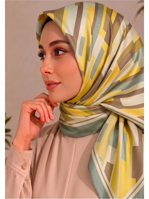 United Colors Of Benetton Sıena Desenli Eşarp -1005-90*90