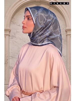 Sisley Ipek Saten EŞARP-2033-90*90