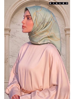 Sisley Ipek Saten EŞARP-2033-90*90