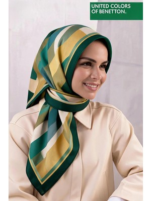 United Colors Of Benetton Sıena Desenli Eşarp -1005-90*90