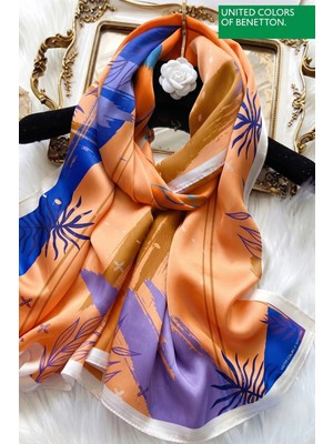United Colors Of Benetton Sıena Desenli Eşarp -1002-90*90