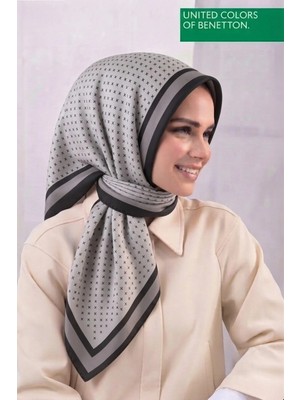 United Colors Of Benetton Sıena Desenli Eşarp -1001-90*90