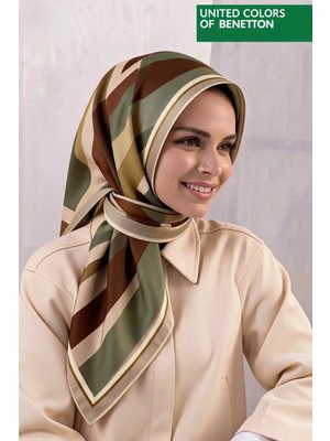 United Colors Of Benetton Sıena Desenli Eşarp -1005-90*90