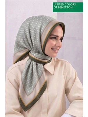 United Colors Of Benetton Sıena Desenli Eşarp -1001-90*90