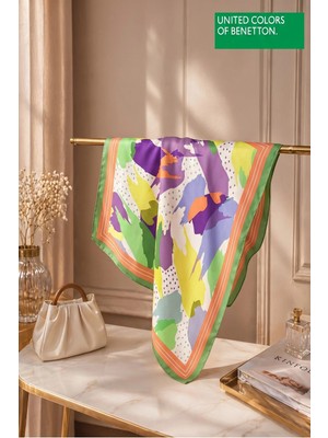 United Colors Of Benetton Sıena Desenli Eşarp -1007-90*90