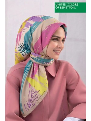 United Colors Of Benetton Sıena Desenli Eşarp -1002-90*90