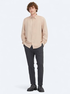 Somon Regular Fit Dokuma Casual Gömlek
