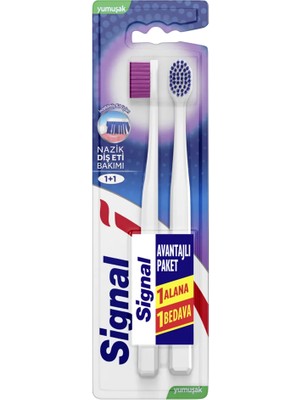 Signal Sıgnal Nazik Diş Eti Diş Fırçası 1+1 Adet (5'li Paket)