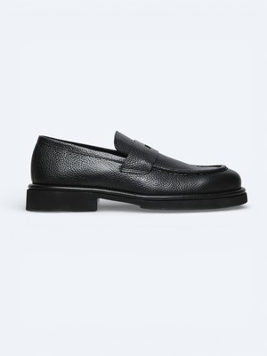 Kip Antrasit Deri Smart Casual Ayakkabı
