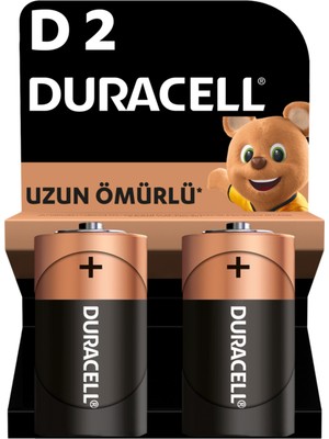 Duracell Alkalin D Pil, 1,5V (LR20 / MN1300), 2’li Paket (4'li Paket)