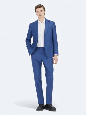 Kip Saks Mikro Modern Fit %100 Yün Takım Elbise