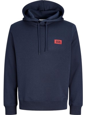 Jack & Jones Jjrush Erkek Kapüşonlu Sweatshirt Rahat Günlük Pamuklu