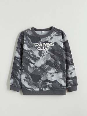 Lc Waikiki Yeni Sezon Baskılı Erkek Çocuk Kalın Sweatshirt