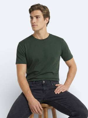 Kip Çok Renkli 5li Düz %100 Pamuk T-Shirt