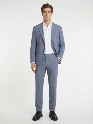 Kip Mavi Modern Fit Takım Elbise
