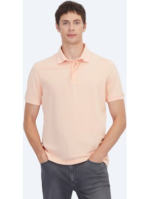 Kip Pembe Düz %100 Pamuk T-Shirt