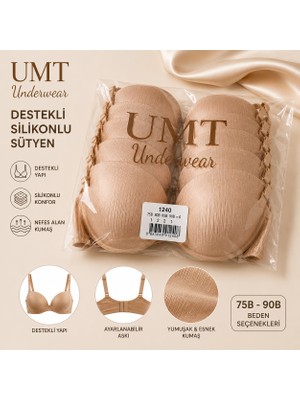 Karakoç Destekli Silikon Sütyen