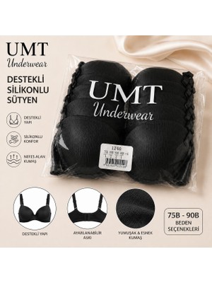 Karakoç Destekli Silikon Sütyen