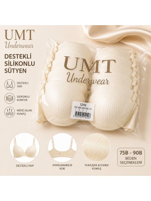 Karakoç Destekli Silikon Sütyen