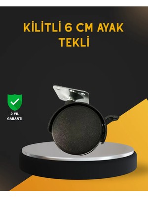 Brf Store Elivorasell Mobilya Için Kilitli 6 cm Ayak Tekli Satış