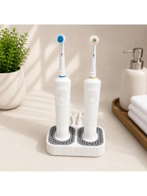 Dual Elektrikli Diş Fırçası Standı Gri