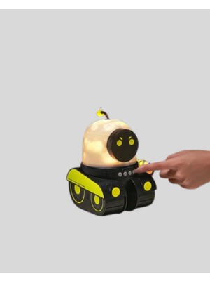 Kap Kaç Çocuk Odası Için Müzikli ve Işıklı Robot Projektör