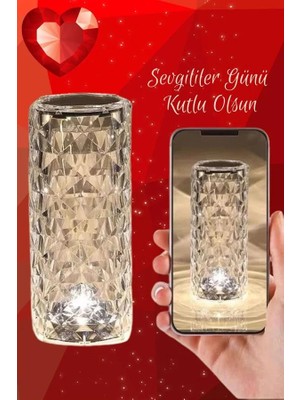 Kap Kaç Sevgililer Gününe Özel Romantik Kristal Gece Lambası Sevgiliye Hediye