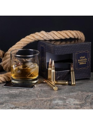 Brf Store Elivorasell Gerçek .308 Mermili Özel Hediyelik Viski Bardağı Kurşunlu 300CC