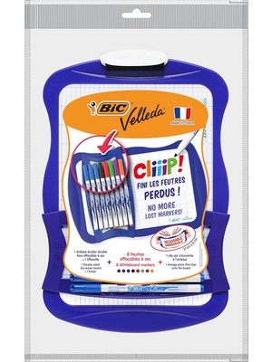 Brf Store Elivorasell Bıc 967444 Velleda Cliiip Set Beyaz Tahta (21 x 31 Cm) Silecek; 8 Silinebilir Marker -10