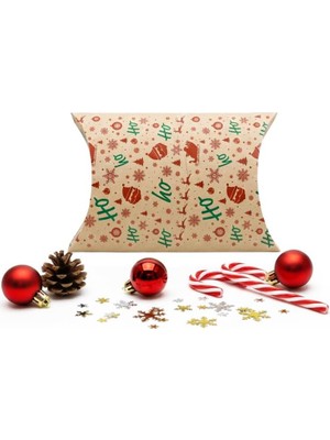 Brf Store Elivorasell 18X20 Yılbaşı Temalı Yastık Model Hediye Kutusu (2'li Set)