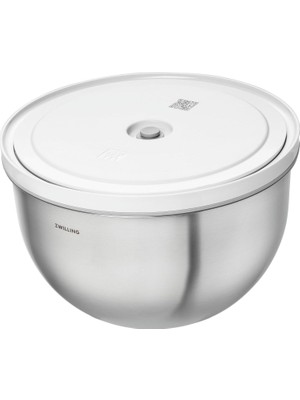 Brf Store Elivorasell Zwıllıng Fresh & Save Bowls Vakumlu Saklama Kabı, L, 24 Santimetre, Paslanmaz Çelik, Met