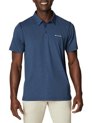 Columbia Tech Trail Erkek Lacivert Outdoor Polo T-Shirt AO2933-465