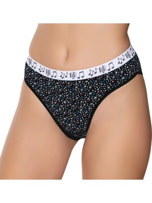 Gümüş 6024 12'li Kadın Likralı Kemer Lastikli Galaksi Bikini