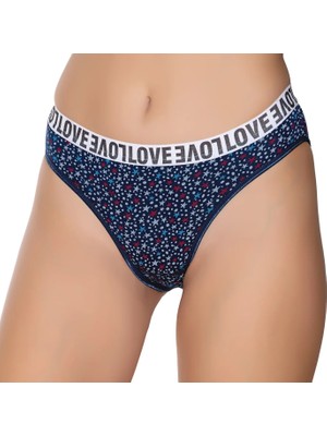 Gümüş 6024 12'li Kadın Likralı Kemer Lastikli Galaksi Bikini