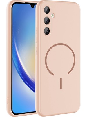 Zenith Works Galaxy A24 Kılıf Magsafe Destekli Kamera Korumalı Yumuşak Silikon Znth