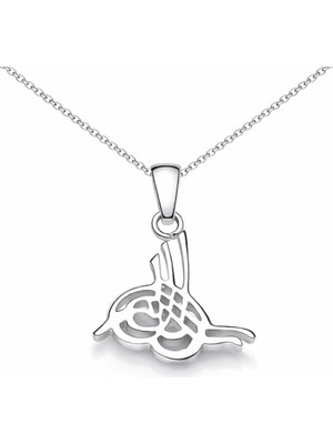 Inure Jewelry Gümüş Tuğralı Kolye