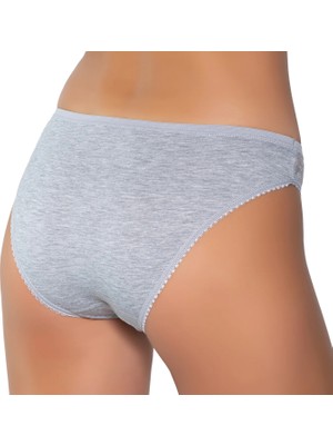 Gümüş 6025 12'li Kadın Likralı Tül Dantel Bikini