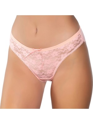 Gümüş 6025 12'li Kadın Likralı Tül Dantel Bikini