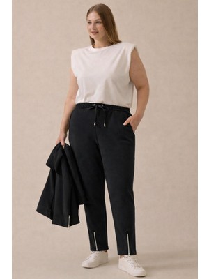 Sentez 5627 Aster Ön Paça Fermuarlı Pantolon #12-25#